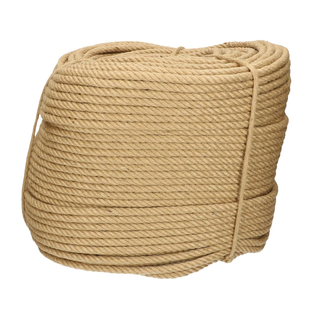 DQ-PP Jute touw, 10 m, 24 mm dik jute koord, bruine natuurlijke vezels, decoratief touw, voor macramé, tuin, touwtrekken, trapleuning enz DQ-PP Jute touw, 10 m, 24 mm dik jute koord, bruine natuurlijke vezels, decoratief touw, voor macramé, tuin, touwtrekken, trapleuning enz