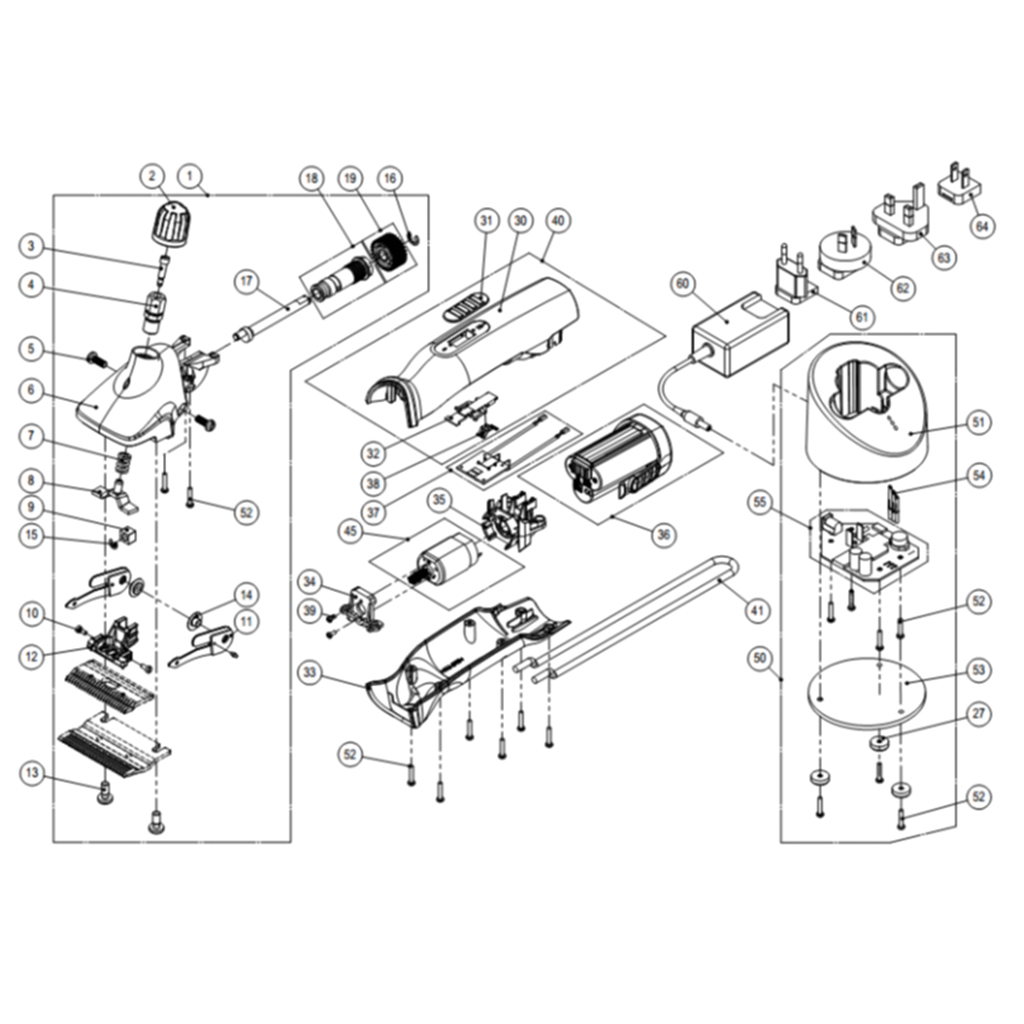 Spare part image Achterste motorhouder tbv Heiniger Xplorer